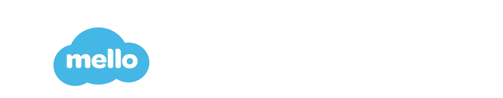 Mello Reserve All Stars logo featuring the blue Mello cloud icon alongside bold white text.